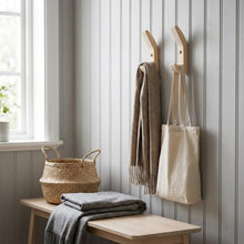 Load image into Gallery viewer, Modern wall hook - Made of solid wood, Wooden Wall Hook - Pack of 3