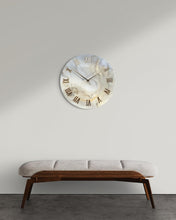 Load image into Gallery viewer, Soft Elegant Epoxy Resin Wall Clock: Natural Stones, Modern Art Decor -10 Inch
