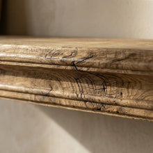 Load image into Gallery viewer, Solid Wood Fireplace Mantel Shelf, Rustic Floating Shelf, Home Decor, Wooden Carved Shelf