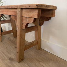 Load image into Gallery viewer, Rustic Handmade Vintage Bench 38", End of Bed Bench
