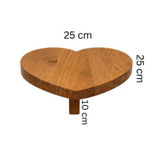Load image into Gallery viewer, Wooden Handmade Small Sofa Table cum Tray , Heart-Shaped Sofa Arm Tray | Personalized Wooden Couch Tray | Gift for Couples | Handmade Gift Idea, Solid Wood