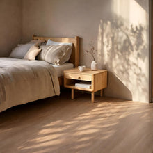 Load image into Gallery viewer, Minimalist Modern Solid Wood Bedside Table with Drawer, Wooden Night Stand