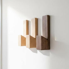 Load image into Gallery viewer, Luxury Wall Hooks , Bathroom Hooks | Designer Wall Hooks | Heavy Duty Towel Hooks | Waterproof Restroom Hooks | Solid Wood Hooks for Wall - Pack of 3