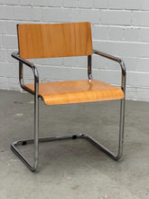 Load image into Gallery viewer, Stainless Steel Premium Chair for Home or Restaurant |Italian modernist armchair | tubular steel and wood base - Pack of 2