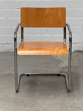 Load image into Gallery viewer, Stainless Steel Premium Chair for Home or Restaurant |Italian modernist armchair | tubular steel and wood base - Pack of 2