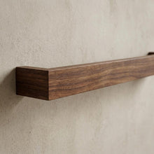 Load image into Gallery viewer, Towel Rack | Walnut Wooden Towel Holder | Bathroom Storage | Wall Mounted Towel Rail