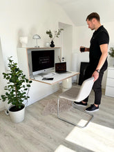 Load image into Gallery viewer, Folding Office or Study Table, Wall Mounted Floating Murphy Desk Work Space Saving Secretary Table