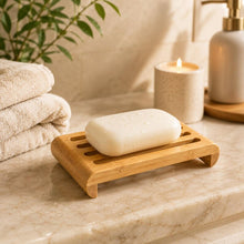 Load image into Gallery viewer, Teakwood Soap Dish, Self Draining Wooden Soap Holder, Natural Eco Friendly Bathroom Soap Tray, Zero Waste Sustainable Gift