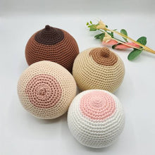 Load image into Gallery viewer, Artificial Breast, Crocheted Breast, Woolen Breast , Prosthetic Breast , Breastfeeding Model for Lactation Personalized, Teaching Aid, Boob Fake for Gynecologist, Antenatal Breast Prosthetic - Breastfeeding Model for Lactat