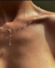 Load image into Gallery viewer, Resin Necklace, Handmade Dew Drop Necklace - Minimalist Water Drop Jewelry for Anniversary, Wedding, Birthday Gift, Party Wear, Queen Necklace, Handmade Resin Royal Necklace