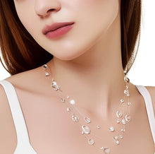 Load image into Gallery viewer, Resin Necklace, Handmade Dew Drop Necklace - Minimalist Water Drop Jewelry for Anniversary, Wedding, Birthday Gift, Party Wear, Queen Necklace, Handmade Resin Royal Necklace