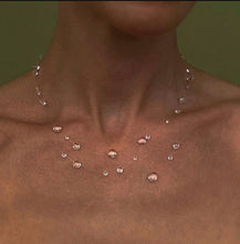 Load image into Gallery viewer, Resin Necklace, Handmade Dew Drop Necklace - Minimalist Water Drop Jewelry for Anniversary, Wedding, Birthday Gift, Party Wear, Queen Necklace, Handmade Resin Royal Necklace