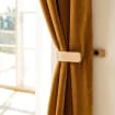 Load image into Gallery viewer, Luxury Curtain Holdbacks | Wooden Curtain Tie Backs | Wooden Curtain Hooks | Modern Minimalist Holdbacks - Pack of 2