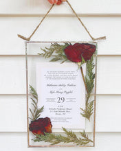 Load image into Gallery viewer, Floral Preservation |Garland Floral Preservation | Wedding Invitation Card Floral Preservation | Wedding Floral Preservation | Resin Floral Preservation | Bridal Bouquet Preservation | Resin Floral Block | Custom Bouquet Preservation