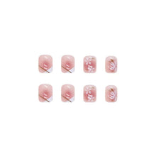 Load image into Gallery viewer, 24 PCS Stick On Nails for Women Press On Nails Girls French Nail Reusable Jelly Glue Nail Kit Nails Extension Fake Nails
