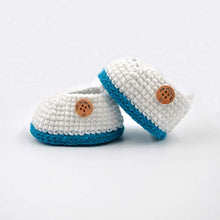 Load image into Gallery viewer, Double Layer Crochet Baby-Girls Multicolor Booties Shoes Newborn Socks Soft Sole Prewalker - Firozi, 6 Months

