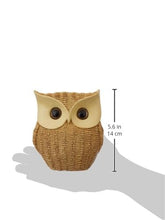 Load image into Gallery viewer, amazon basics Modern Classy Happy Owl Resin Art Figurine | Beautiful Home Decor (Brown)
