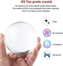 Load image into Gallery viewer, One94Store 3D Galaxy Crystal Ball Night Lamp - Engraved USB Table LED Wooden Light for Home Office Decoration and Birthday Gift (Galaxy)(Warm White)
