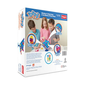 Funskool Topple, Strategy Game, Board Game for kids, Adults, Families, Educational, Fun, 2 to 4 Players, Family Fun, Learning Activity Toy for Childrens, Gift Set for Kid, Ages 6+ Years