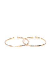 Load image into Gallery viewer, YouBella Jewellery for Women Silver and Gold Adjustable Bracelet Combo of Two for Girls and Women
