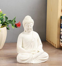 Load image into Gallery viewer, Pack 1 Meditation Buddha White Premium Rare Handcrafted Polymarble Meditation/Dhyan White Buddha Statue Lord Figurine/Idol,Medium
