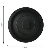 Load image into Gallery viewer, Solimo 12-inch Plastic &amp; Glass Wall Clock - Victorian Bliss (Silent Movement), Black
