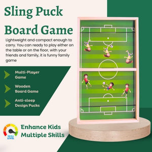 Amisha Gift Gallery Board Games for Kids String Hockey Table Board Games Indoor Games Fastest Finger Games for Kids Fast Sling Puck Board Game for Kids and Adults (Delux Hockey)