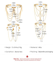 Load image into Gallery viewer, CJIAYUJEW Minimalist Arm Cuff for Women Gold Arm Cuff Upper Arm Layered Tassels Heart Rhinestone Pearl Arm Bracelet Stackable Arm Bangle Jewelry for Women
