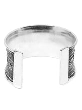 Load image into Gallery viewer, YouBella Jewellery Oxidised Silver Cuff Bracelet Bangle for Girls and Women (Style 1)
