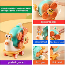 Load image into Gallery viewer, Storio 5-in-1 Baby Suction Spinner Toy, Interactive Learning Set with Rattle and Sensory Play, for 6+ Months Kids - Orange &amp; Cream
