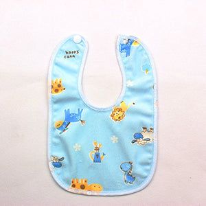 BabyGo Waterproof Spill Resistant Bibs, Baby Apron With Bib, Baby Bibs For 6 to 12 Months, Fastdry Bibs, Soft Cotton Bib (Set of 6)