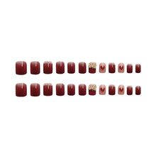 Load image into Gallery viewer, Fashionharbour 24 Reusable Artificial Fake Nail Set| Lightweight &amp; Long Lasting| Easy To Use| Quick Fix For Festivals &amp; Special Occasions (0lf014)
