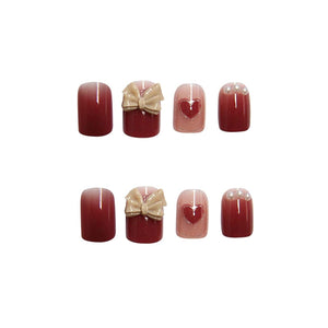 Fashionharbour 24 Reusable Artificial Fake Nail Set| Lightweight & Long Lasting| Easy To Use| Quick Fix For Festivals & Special Occasions (0lf014)