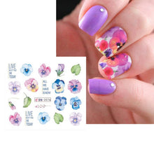 Load image into Gallery viewer, S.A.V.I 12 Sheets Water Transfer, Nail Fashion Sticker Decal, Rose Butterfly Leaf Flower DIY Manicure
