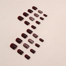 Load image into Gallery viewer, Buddy Jelly Trends Premium Designer 24pcs Stick-on Nails set, with Easy Glue Tab application, Nails are Reusable &amp; Unbreakable (W1199)
