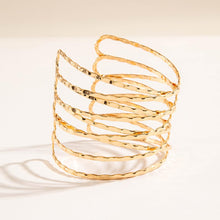 Load image into Gallery viewer, Shining Diva Fashion Gold Plated Stylish Kada Bangle Cuff Bracelet for Women (16141b) (Gold)
