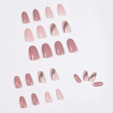 Load image into Gallery viewer, Buddy Jelly Trends Premium Designer 24pcs Stick-on Nails set, with Easy Glue Tab application, Nails are Reusable &amp; Unbreakable (AD5430)
