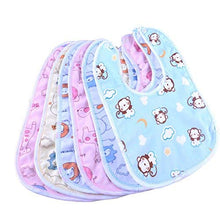 Load image into Gallery viewer, BabyGo Waterproof Spill Resistant Bibs, Baby Apron With Bib, Baby Bibs For 6 to 12 Months, Fastdry Bibs, Soft Cotton Bib (Set of 6)
