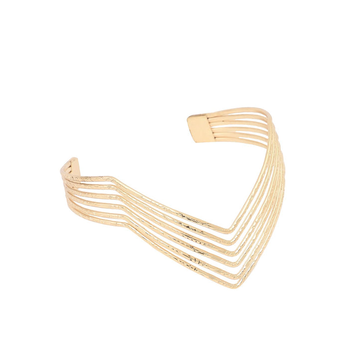 SOHI Gold Plated Armlet for Women & Girls | Upper Arm Cuff, Bracelet, Armband | accessories for girls |accessories for women | jewellery for girls | hand band (7388)