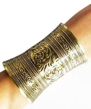 Load image into Gallery viewer, Carved Metal Stylish Cuff Bracelet for Girls and Women
