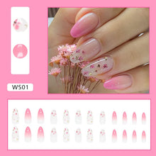 Load image into Gallery viewer, Buddy Jelly Trends 24pcs Stick-on Nails set, with Easy Glue Tab application, Nails are Reusable &amp; Unbreakable (W501)
