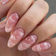 Load image into Gallery viewer, THR3E STROKES Press-On Nails,FakeNails Manicure set Salon look Nails Includes 24Nails, 1sheet gluetabs,1 Alcohol wipe,1 Manicure Stick, 1 Mini file. PN-35
