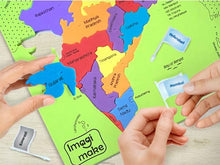 Load image into Gallery viewer, Imagimake Mapology India with State Capitals - Educational Toy and Learning Aid for Boys and Girls - India Map Puzzle - Jigsaw Puzzle, 25 Pieces, Kids
