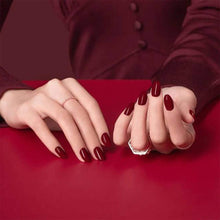 Load image into Gallery viewer, Synaty® 24Pcs Pure Color Fake Nails Artificial Nails Art Set (Wine Red)
