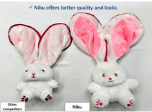 Load image into Gallery viewer, Rabbit with Chain Reversible Bunny Rabbit Soft Stuffed Toys for Girls Boys Baby Kids | Doll, Teddy Bear plushies, Animal Toy | Strawberry/Carrot Shaped Pink Colour | Valentine&#39;s Gift
