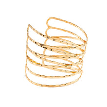 Load image into Gallery viewer, Shining Diva Fashion Gold Plated Stylish Kada Bangle Cuff Bracelet for Women (16141b) (Gold)
