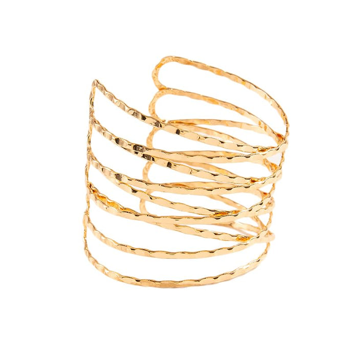 Shining Diva Fashion Gold Plated Stylish Kada Bangle Cuff Bracelet for Women (16141b) (Gold)