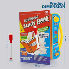Load image into Gallery viewer, Storio Intelligence Book Sound Book Learning Cards for Children,English Letters &amp; Words Language_Skills Learning Book,Fun Educational Toys. Activities with Numbers, Shapes Learning Book for Toddlers
