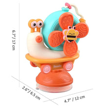 Load image into Gallery viewer, Storio 5-in-1 Baby Suction Spinner Toy, Interactive Learning Set with Rattle and Sensory Play, for 6+ Months Kids - Orange &amp; Cream

