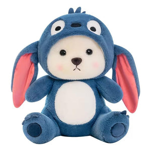 Baby Plushies, Blue Lovable Huggable Soft Toy, Big Size Hooded Plush Teddy Bear, Elegant Soft Plush Toy for Babies, Great Birthday Gift for Girls - 30 cm